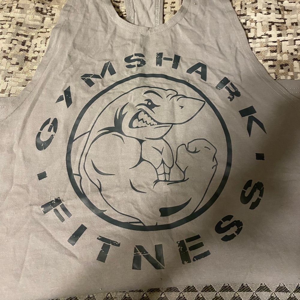 Mens gymshark fitness string tank top size large